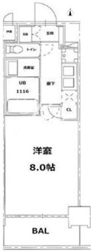 エスレジデンス錦糸町パークサイド 402 間取り図