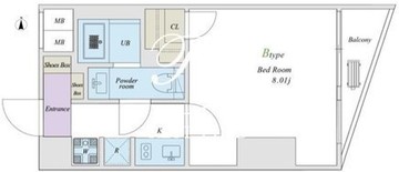 クリアルプレミア大森 402 間取り図