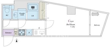 クリアルプレミア大森 203 間取り図