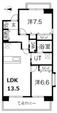 アクティ目黒駅前 2-801 間取り図