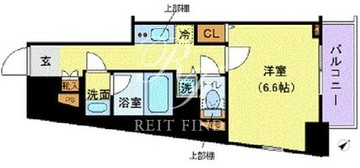 メイクスデザイン東新宿 802 間取り図