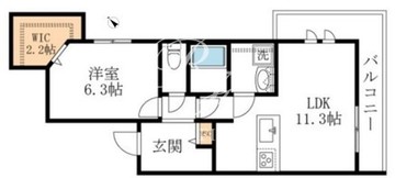 有栖川ハイツ 304 間取り図