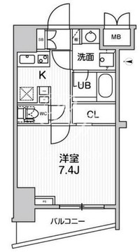 グランド神楽坂 101 間取り図