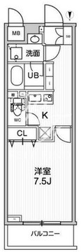 グランド神楽坂 105 間取り図