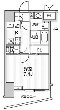 グランド神楽坂 203 間取り図