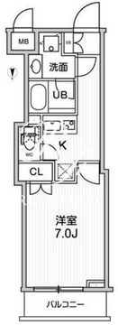 グランド神楽坂 307 間取り図