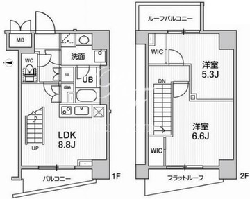 グランド神楽坂 502 間取り図