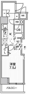 グランド神楽坂 507 間取り図