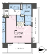 ガレリア東新宿 506 間取り図