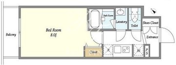 ライトテラス蔵前 307 間取り図