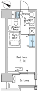 ベルファース目黒 508 間取り図