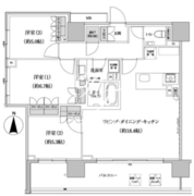 パークハビオ渋谷本町レジデンス 1009 間取り図