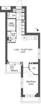 オルサス戸越銀座 301 間取り図