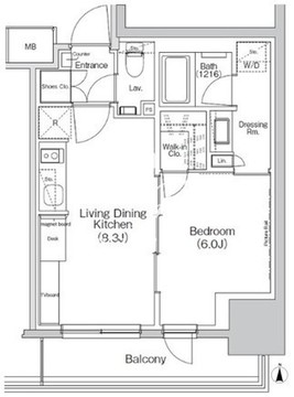 ザ・パークハビオ亀戸 604 間取り図