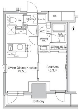 ザ・パークハビオ亀戸 703 間取り図