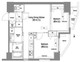 コンフォリア西蒲田 1404 間取り図