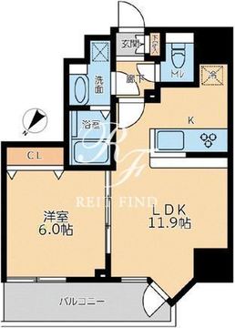 プライマル品川大森海岸 201 間取り図