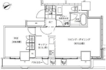 パークキューブ愛宕山タワー 2505 間取り図