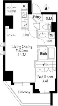 TAS浅草レジデンス 1202 間取り図