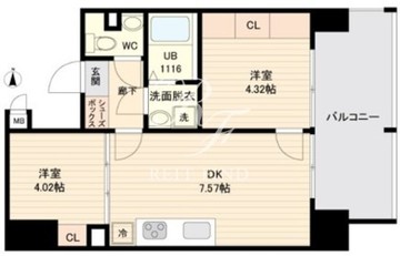 オープンブルーム品川南大井 1302 間取り図