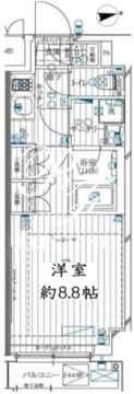 レガリス用賀 802 間取り図