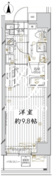 レガリス錦糸町 402 間取り図