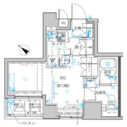 クレイシア日本橋水天宮前 801 間取り図