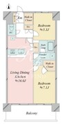 レジディア南千住 908 間取り図