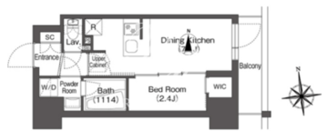 コンフォリア王子 403 間取り図