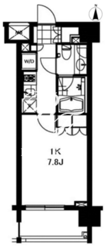 芝ウエスト 803 間取り図