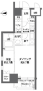 パークキューブ神田 1105 間取り図