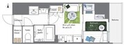 アイフラット若松河田 802 間取り図