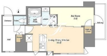 アイフラット若松河田 1304 間取り図