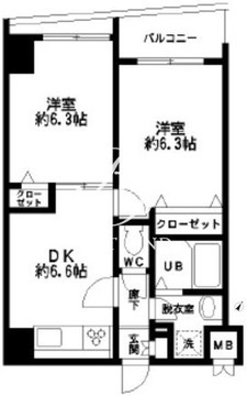 HF東日本橋レジデンス 503 間取り図