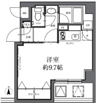 HF駒沢公園レジデンスタワー 309 間取り図