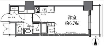 HF駒沢公園レジデンスタワー 2206 間取り図