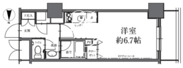 HF駒沢公園レジデンスタワー 2206 間取り図