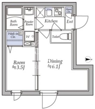 アトリオフラッツ湯島 302 間取り図