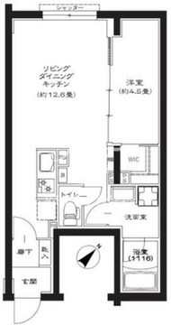 ジェノヴィア池袋 101 間取り図