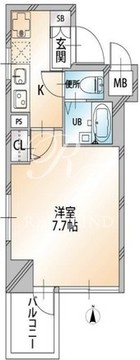 オーキッドレジデンス明石町 203 間取り図