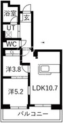 アクティ目黒駅前 2-206 間取り図