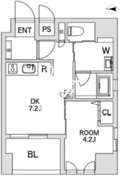 エスペランサ南大塚 402 間取り図