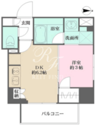 プライムアーバン西日暮里フロント 801 間取り図