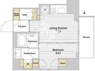 インプルーブ西日暮里 902 間取り図