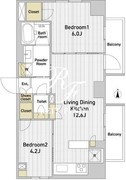 プライムアーバン西日暮里フロント 1401 間取り図 ?>