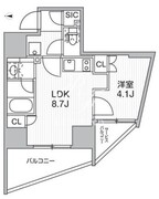 ディームス蔵前アベニュー 606 間取り図