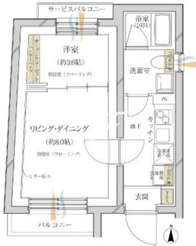 サウンドプルーフプロ大森 201 間取り図