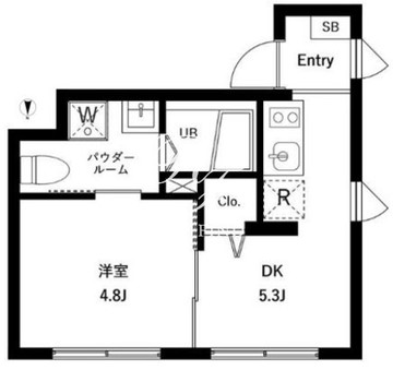 WHARF蒲田west 306 間取り図