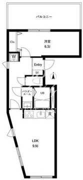 WHARF蒲田west 401 間取り図