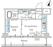 パークアクシス馬込レジデンス 110 間取り図